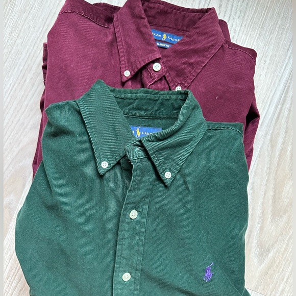 Bundle of 2- Ralph Lauren Classic Fit Corduroy Shirt - Picture 6 of 7